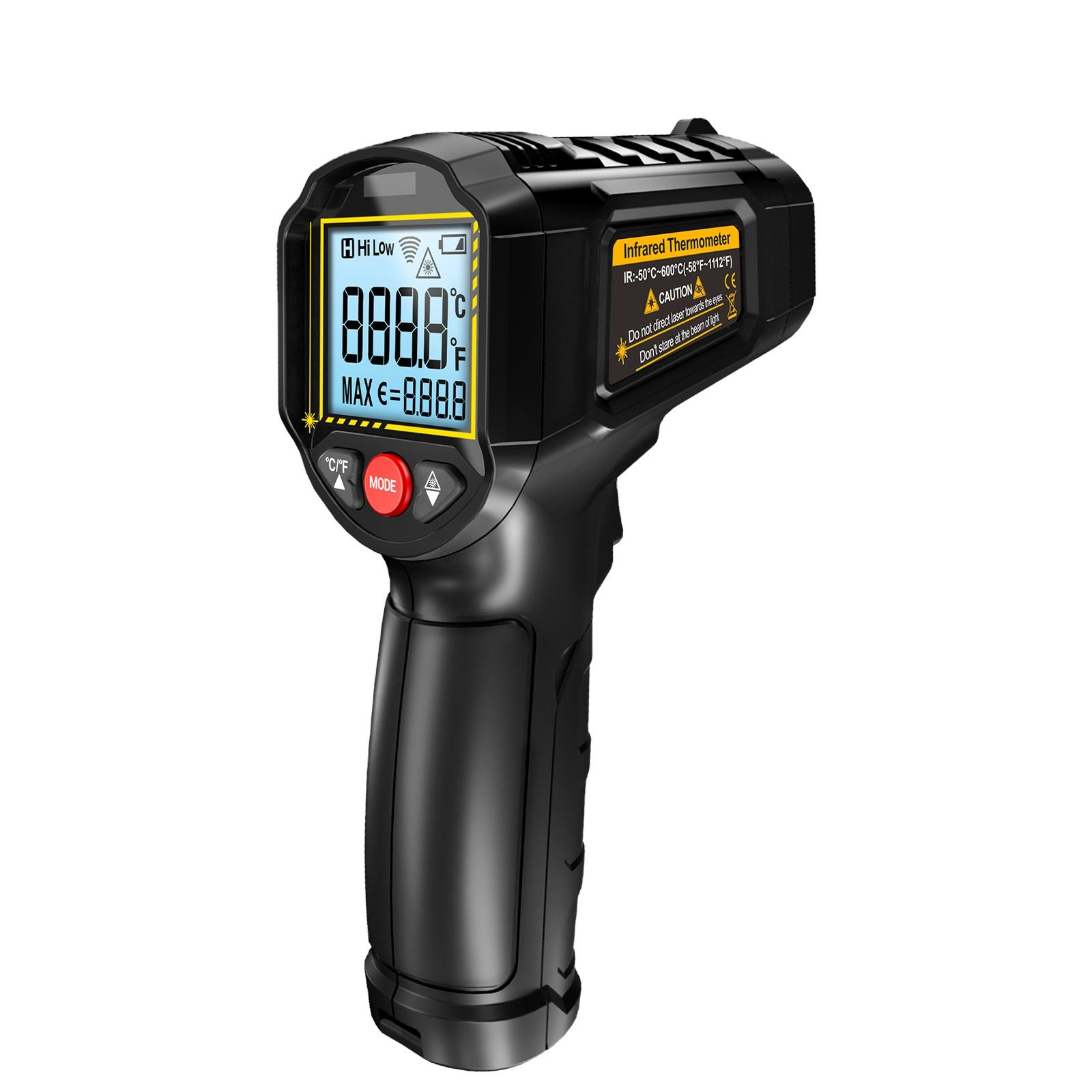 Industrial Laser Temperature Sensor - ANENG TH202 Industrial Thermometer Non-Contact Infrared