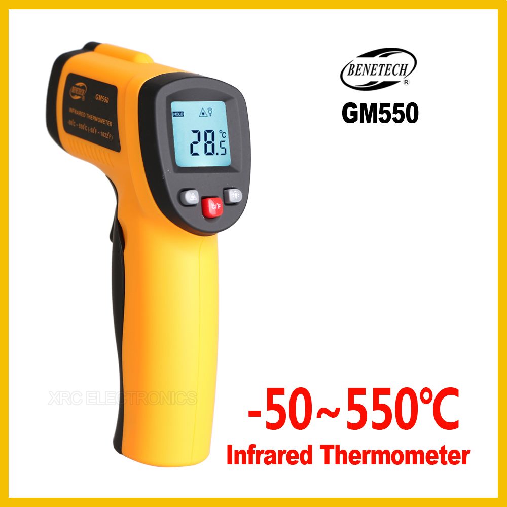 Industrial Laser Temperature Sensor - BENETECH Non-Contact IR Infrared Digital Temperature