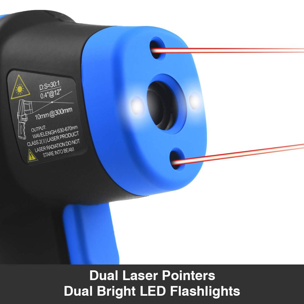 -50℃ to 1500℃ Laser Thermomete - Industrial Infrared Laser recension och pris