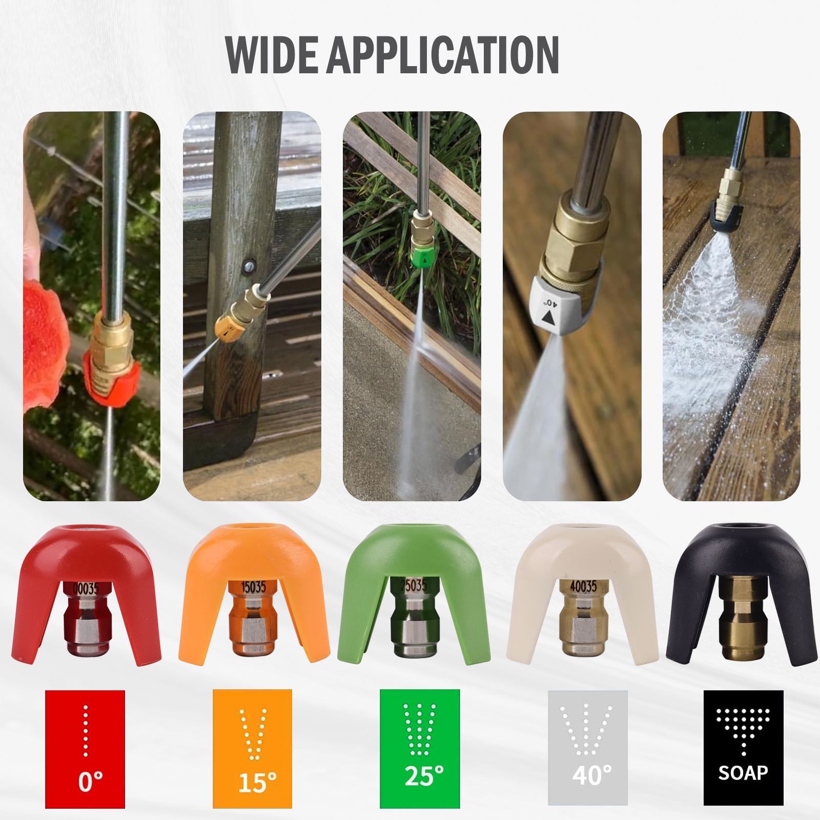Pressure Washer Nozzle Tips 5  - Laser Nozzle Ceramic recension och pris