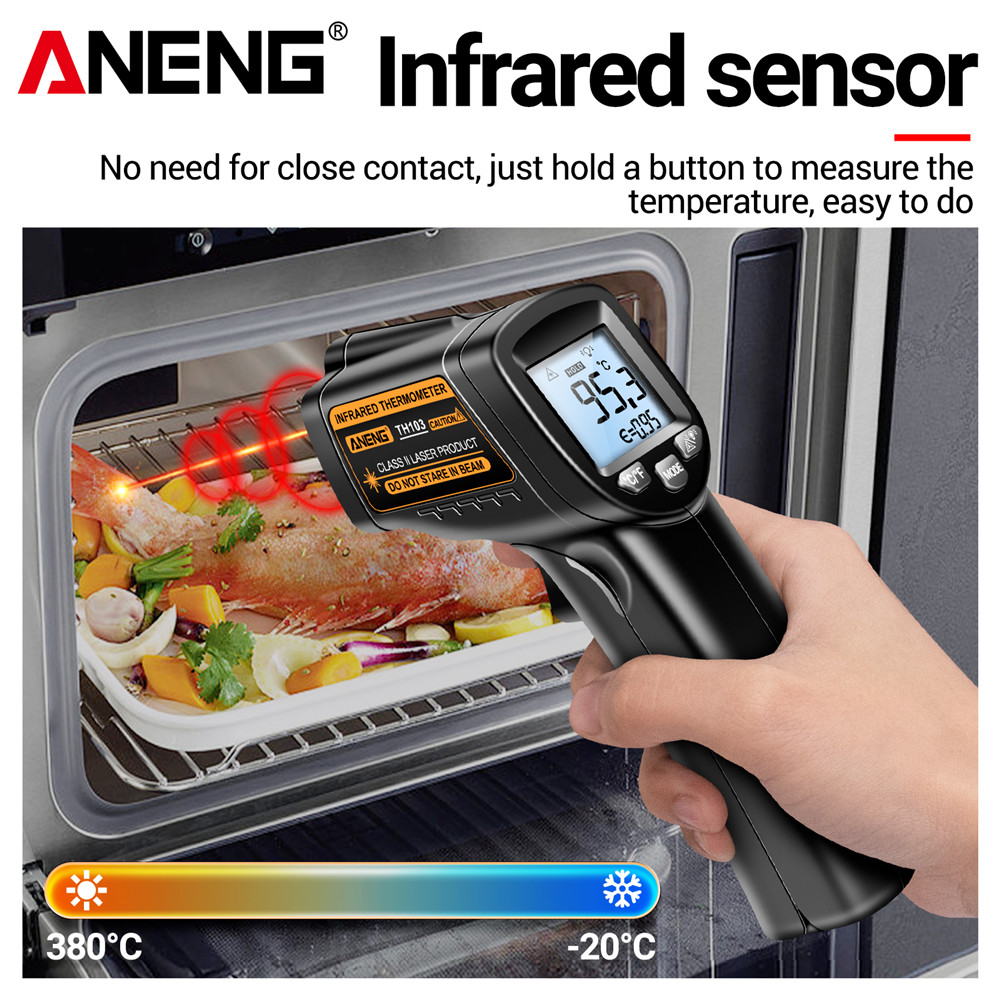 Infrared Laser Temperature Gun - Industrial Laser Temperature Sensor recension och pris
