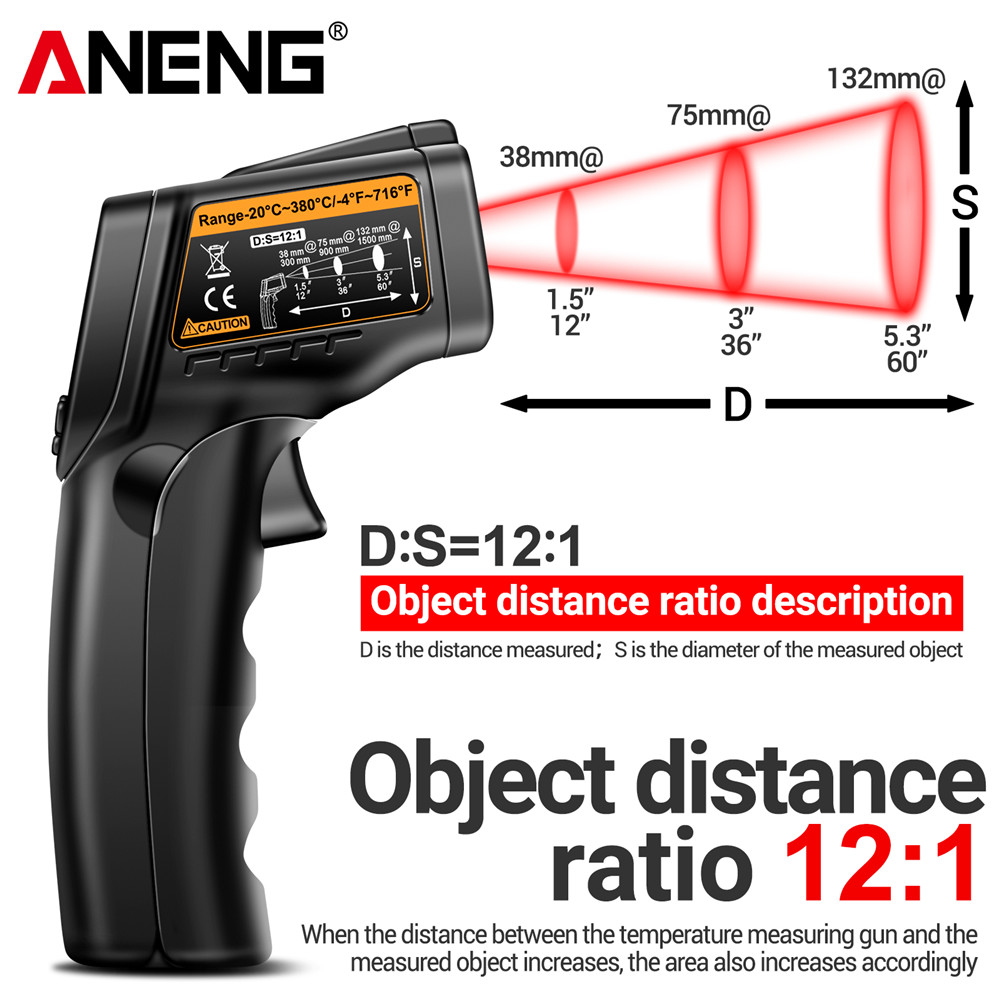 Infrared Laser Temperature Gun - Industrial Laser Temperature Sensor recension och pris