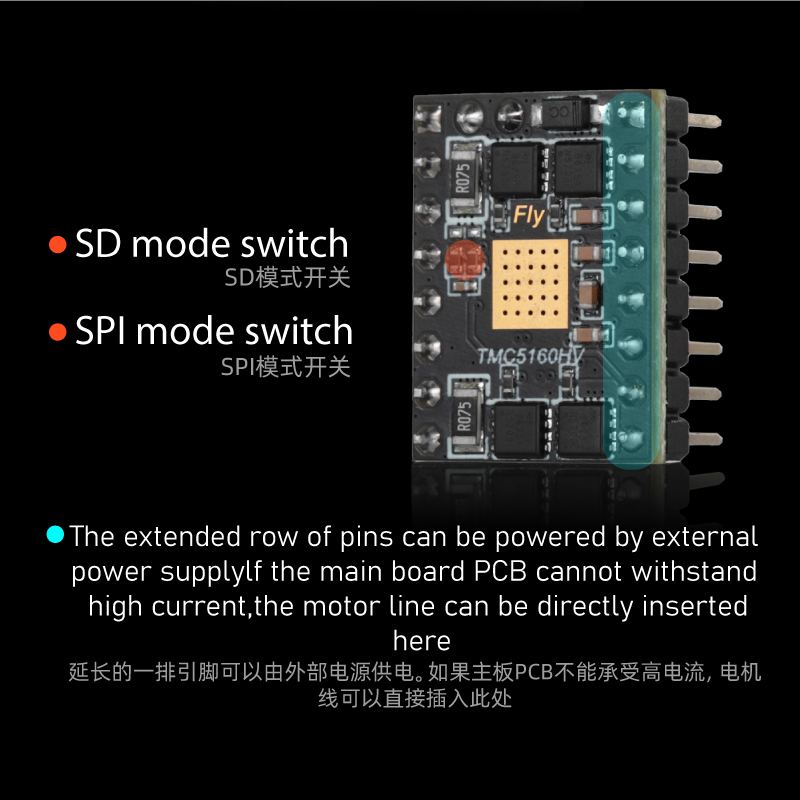 Mellow 48V Fly TMC5160 HV Max  - Stepper Driver Cnc recension och pris