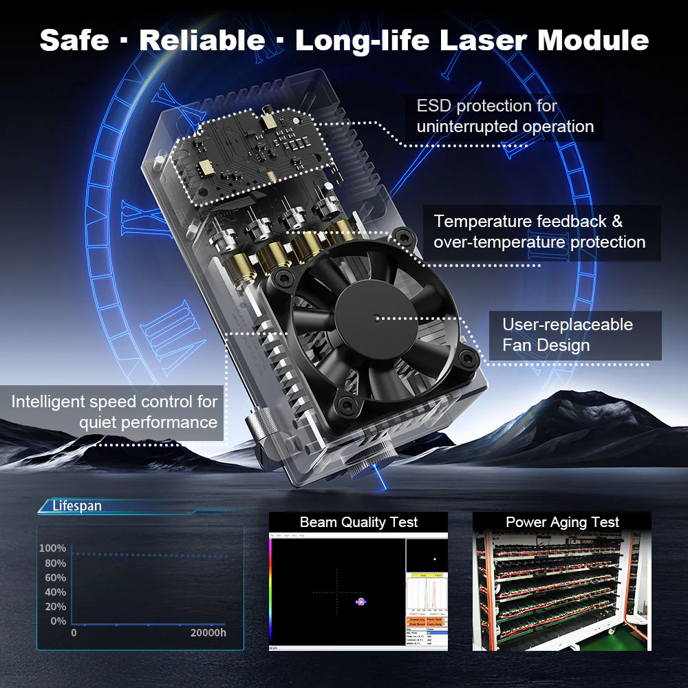 NEJE Max4 V2 E80 80W Laser Eng - Industrial Grade Laser Engraver recension och pris