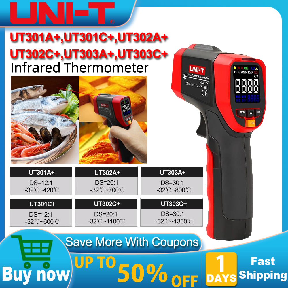 UNI-T UT301A+ UT301C+ Non Cont - Industrial Infrared Laser recension och pris