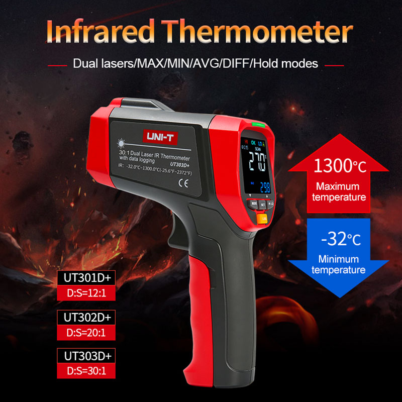 UNI-T Digital Infrared Thermom - Industrial Laser Temperature Sensor recension och pris