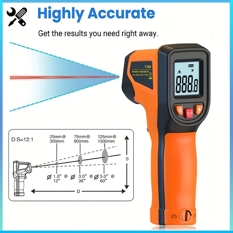 -50~600°C Digital Infrared The - Industrial Laser Temperature Sensor recension och pris
