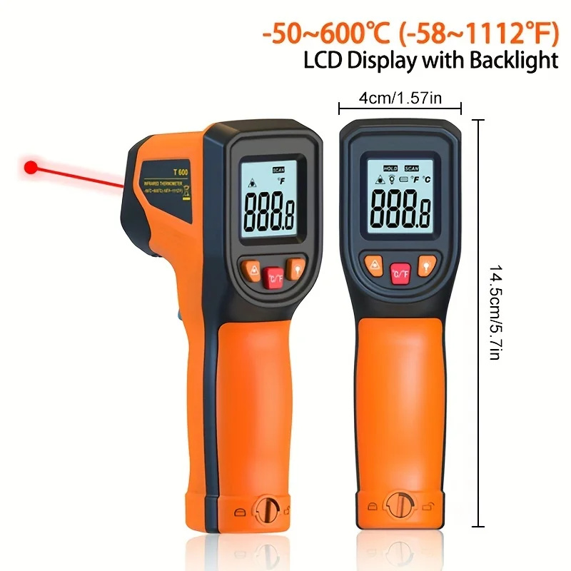 -50~600°C Digital Infrared The - Industrial Laser Temperature Sensor recension och pris