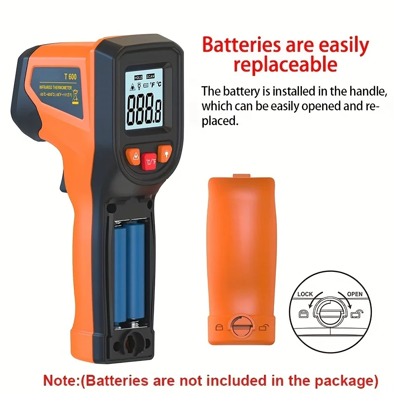 -50~600°C Digital Infrared The - Industrial Laser Temperature Sensor recension och pris