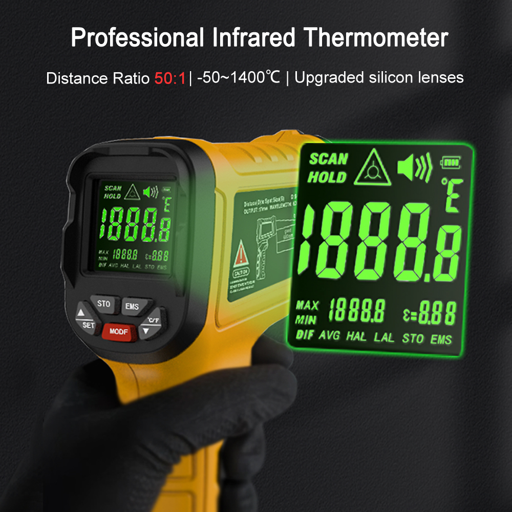 BSIDE -50~1400C Infrared Therm - Industrial Infrared Laser recension och pris