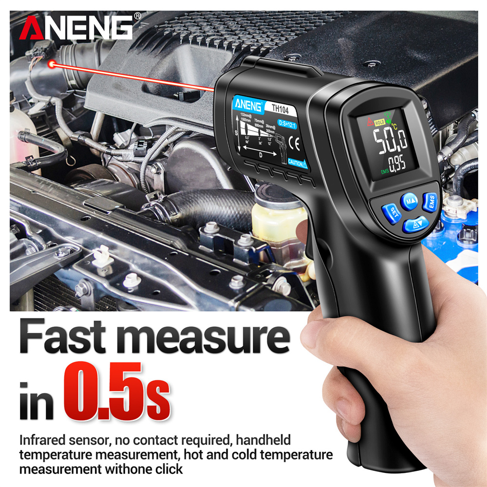 ANENG TH104 Infrared Handheld  - Industrial Laser Temperature Sensor recension och pris