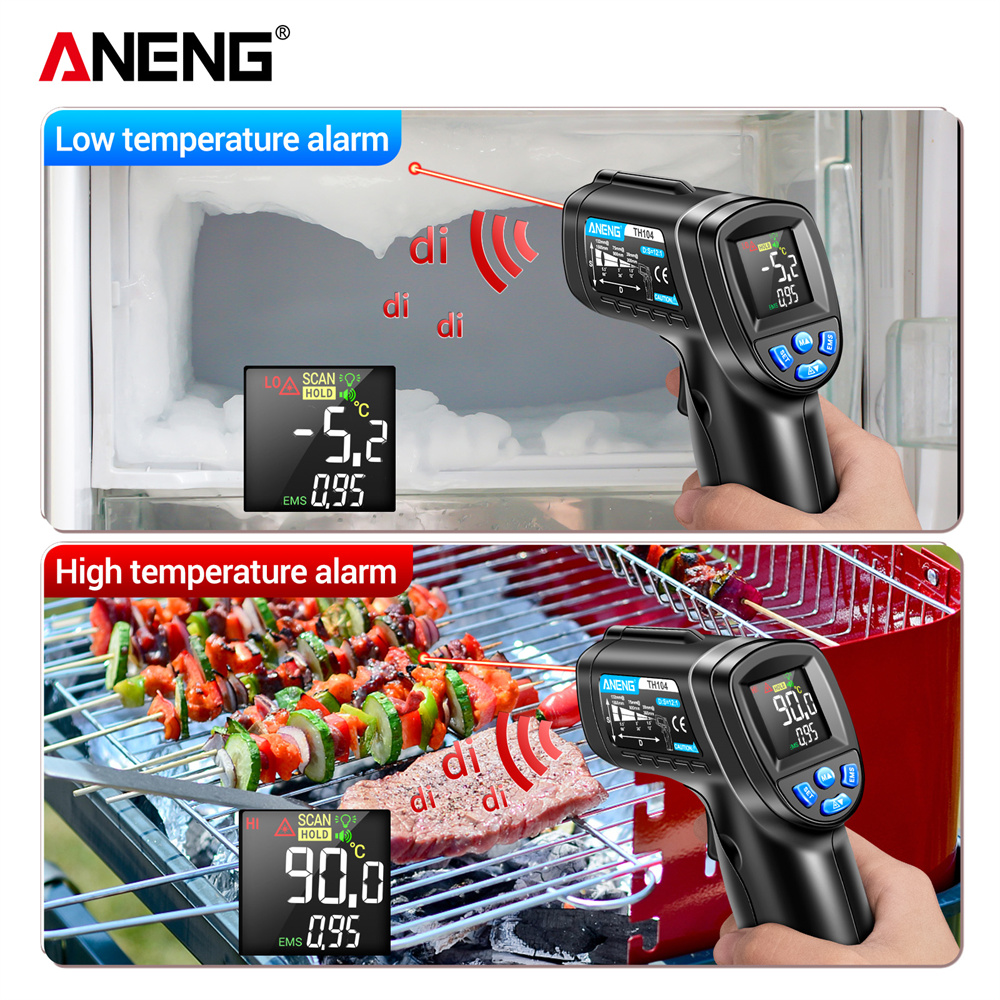 ANENG TH104 Infrared Handheld  - Industrial Laser Temperature Sensor recension och pris