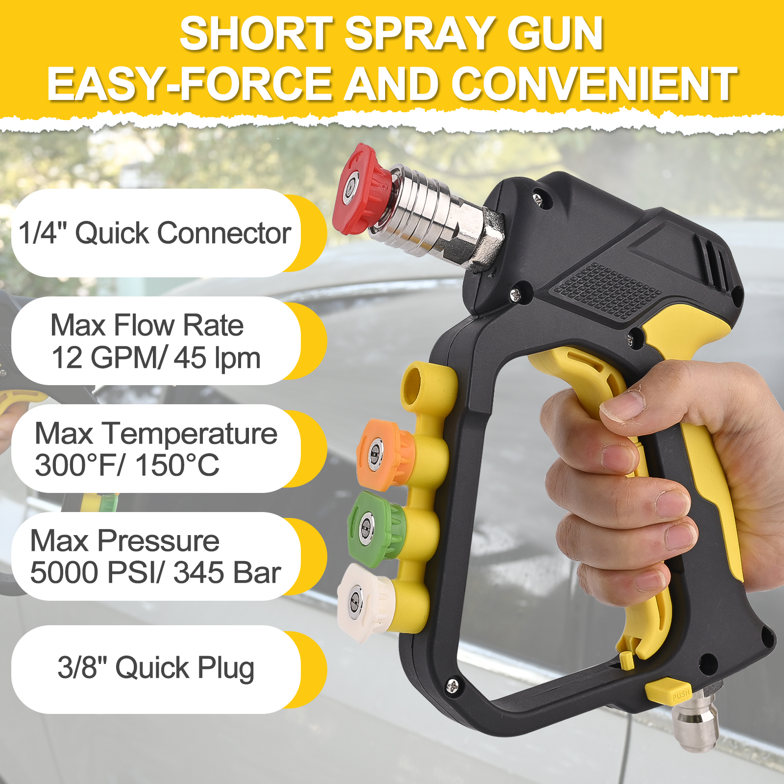 High Pressure Washer Short Spr - Laser Nozzle Ceramic recension och pris