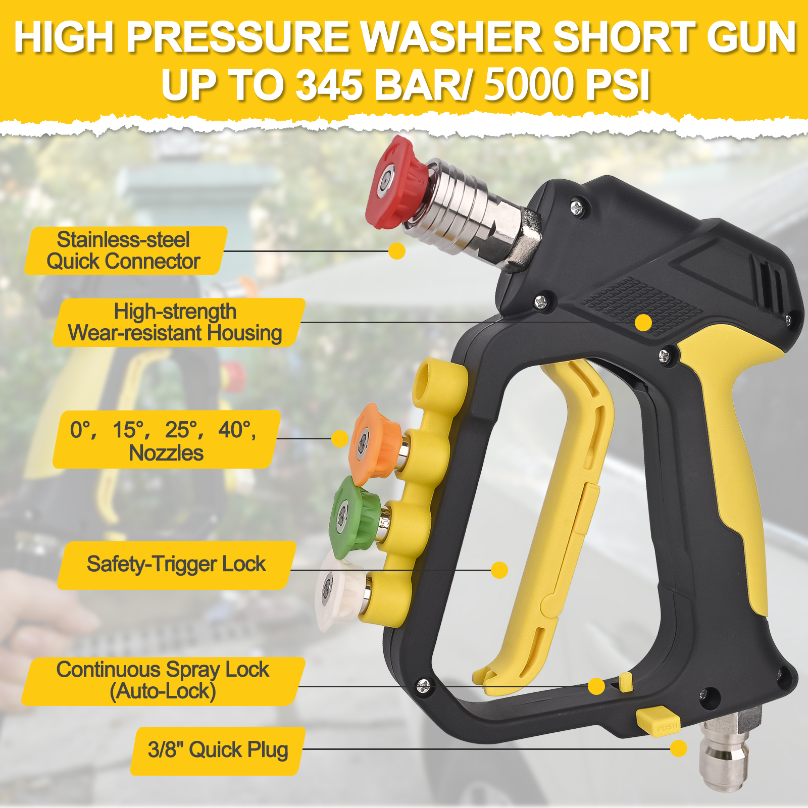 High Pressure Washer Short Spr - Laser Nozzle Ceramic recension och pris