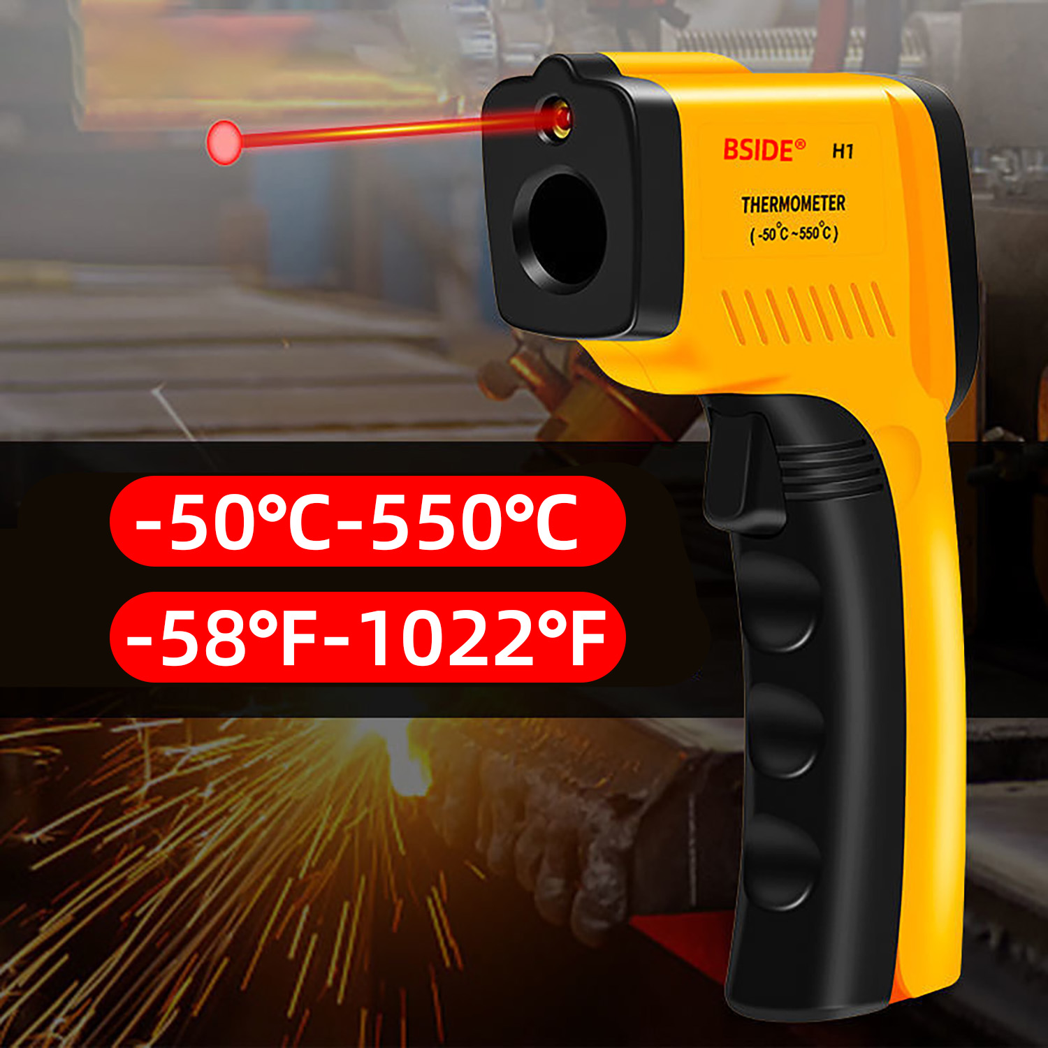 Digital Infrared Thermometer - - Industrial Laser Temperature Sensor recension och pris