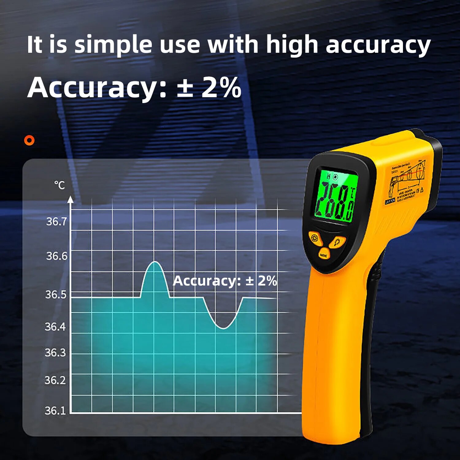 Digital Infrared Thermometer - - Industrial Laser Temperature Sensor recension och pris