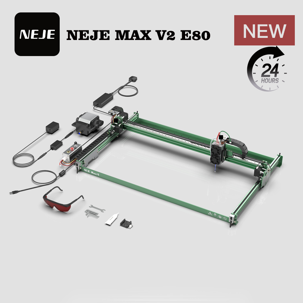 NEJE MAX V2 E80 80W 455nm Lase - Industrial Grade Laser Engraver recension och pris