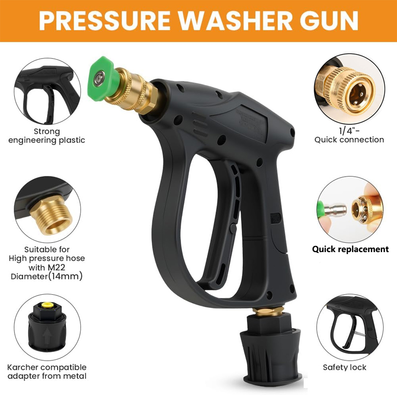 High Pressure Washer Gun with  - Laser Nozzle Ceramic recension och pris