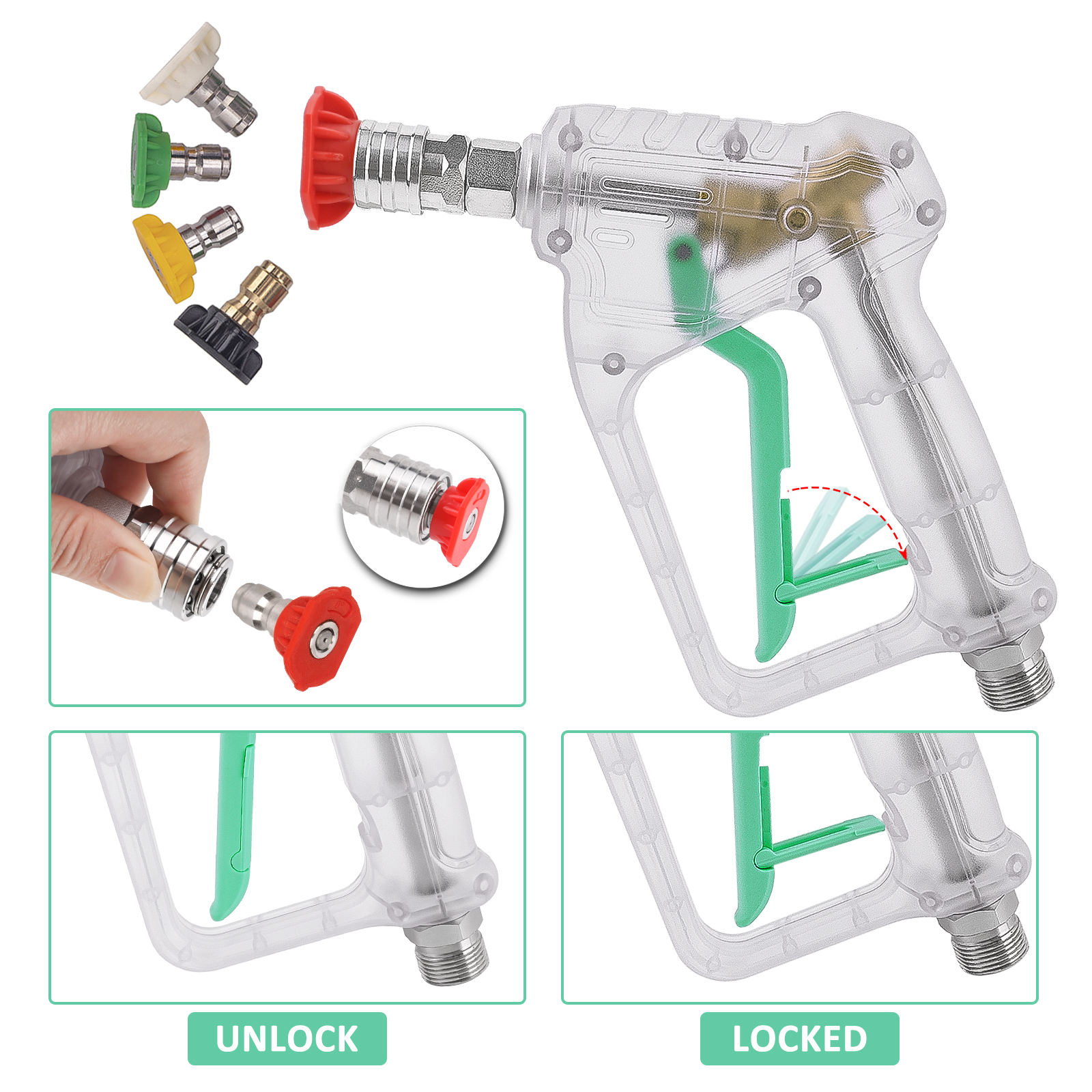 Pressure Washer Gun Kit - Conv - Laser Nozzle Ceramic recension och pris